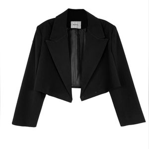 Baacal Cropped Black Blazer 1 (10/12) Wool Fall